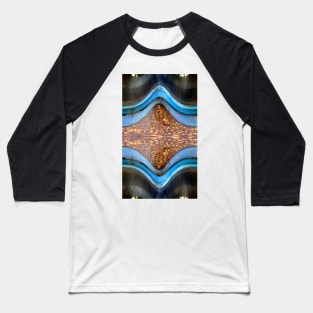 Waves of Blue Abstract - by Avril Thomas Baseball T-Shirt